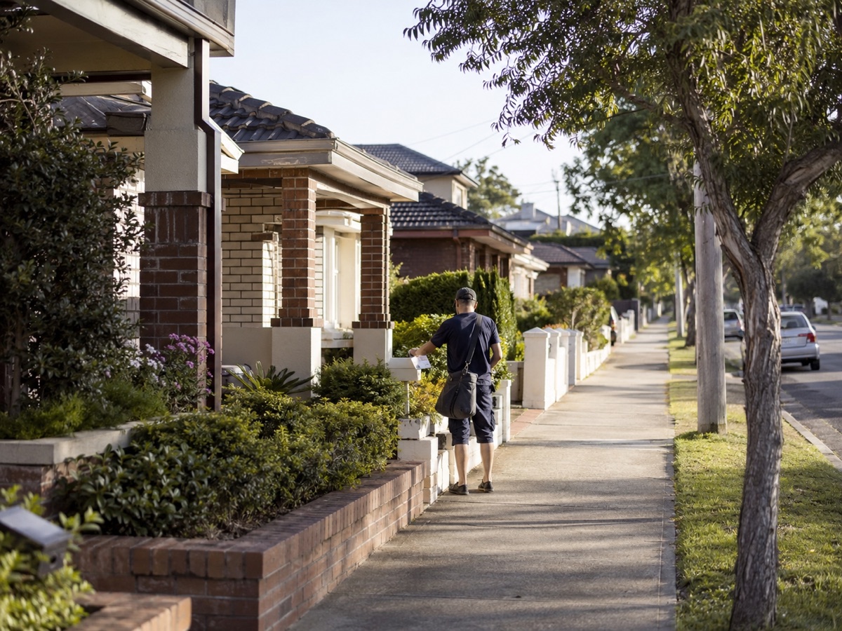 Flyers being delivered to Perth suburban letterboxes
